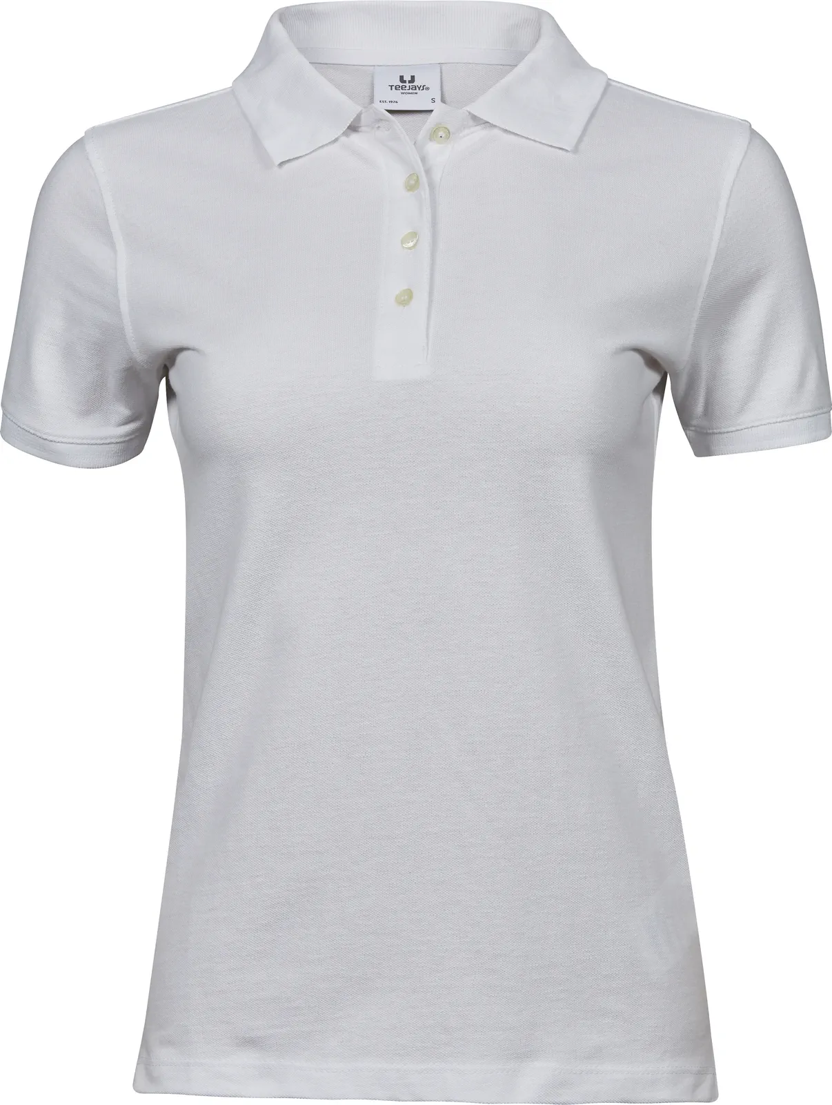 tee-jays-1401-womens-heavy-poloshirt-white-front-1 Tee Jays Ladies` Heavy Polo