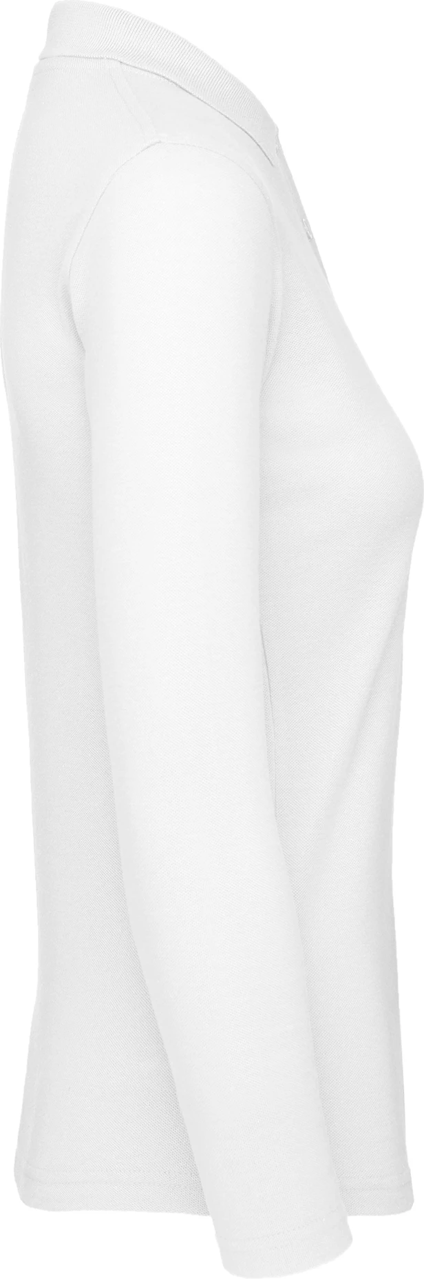 BC-PWI13-ID001-LSL-women-white-4 B&C Long Sleeve Polo ID.001 Women