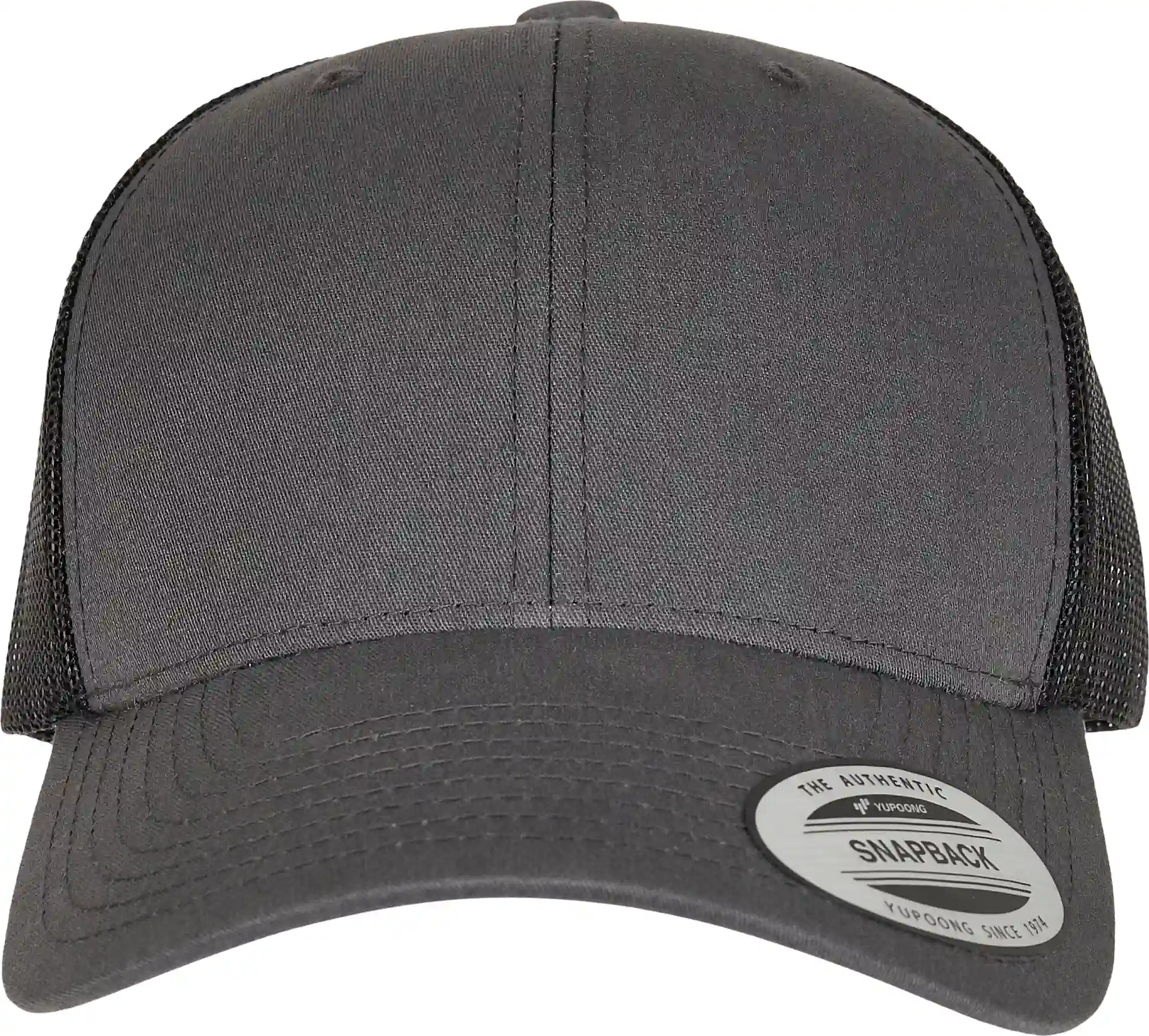 flexfit-6606t-retro-trucker-2-tone-charcoal-black-front-2 FLEXFIT Retro Trucker 2-Tone