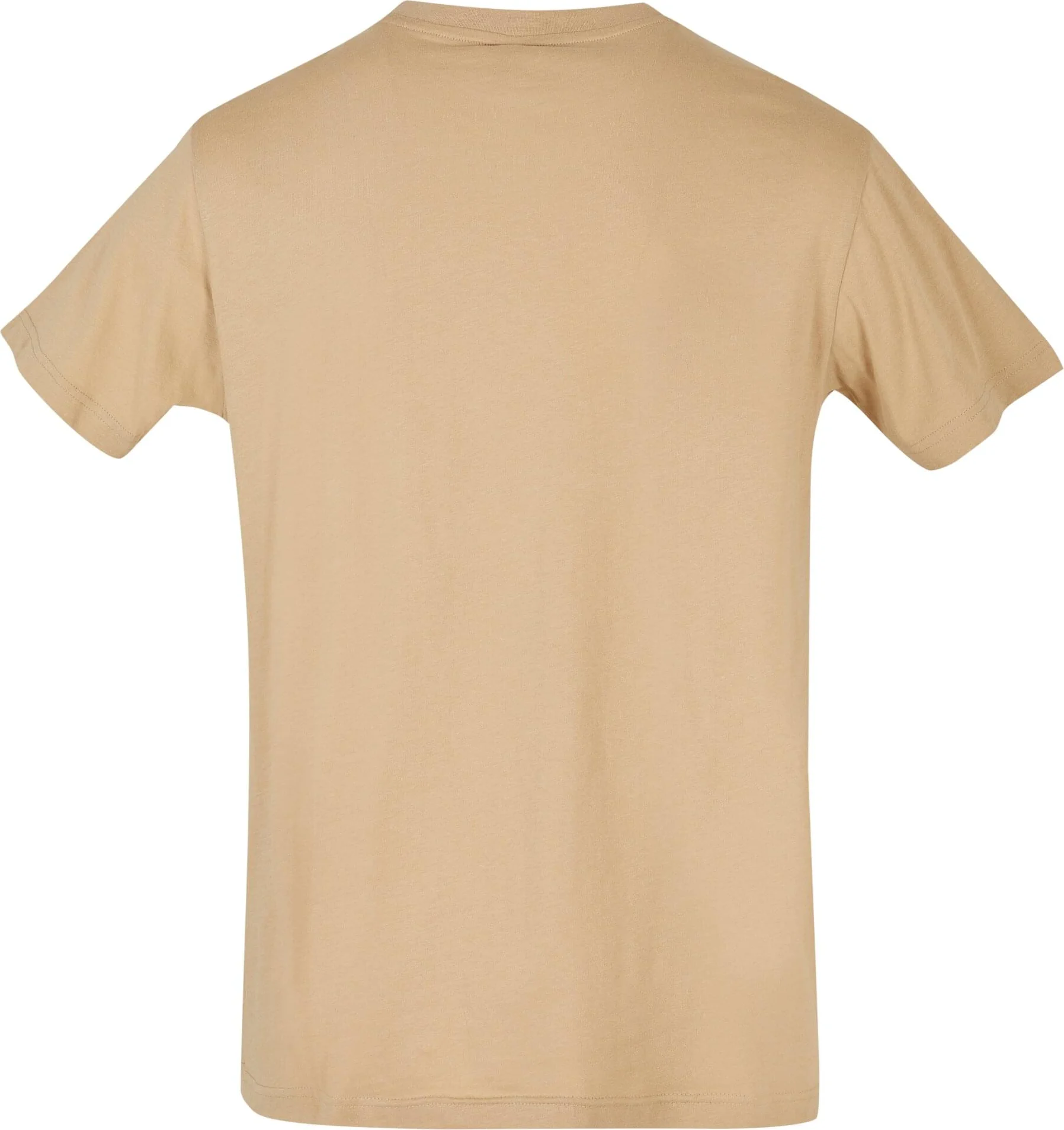 BYB-BB010-basic-round-neck-t-shirt-beige-back-7 Build Your Brand Basic Round Neck T-Shirt