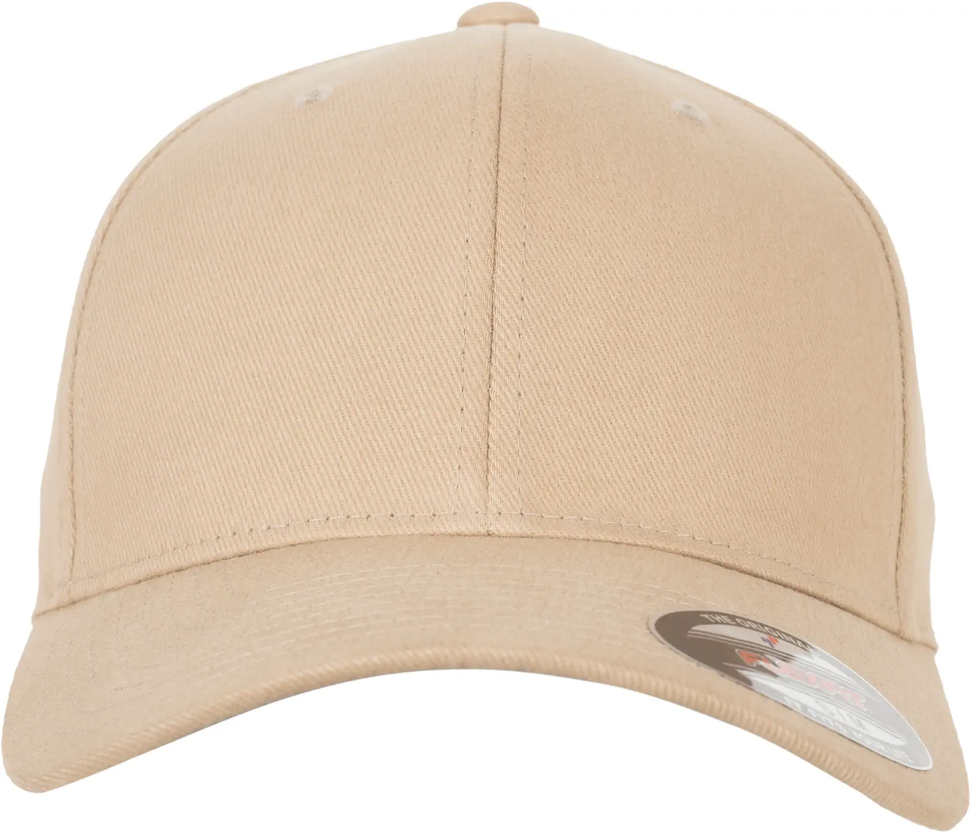 flexfit-6377-brushed-twill-cap-khaki-front-2 FLEXFIT Flexfit Brushed Twill Cap