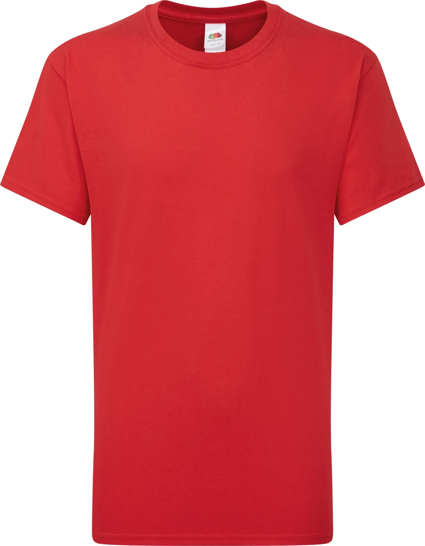 fruit-of-the-loom-61-363-0-kids-iconic-195-ringspun-premium-t-shirt-red-4 F.O.L. Kids Iconic 195 T