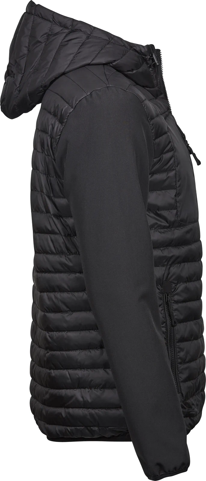 tee-jays-9628-mens-hooded-crossover-jacket-black-black-right-4 Tee Jays Hooded Crossover Jacket