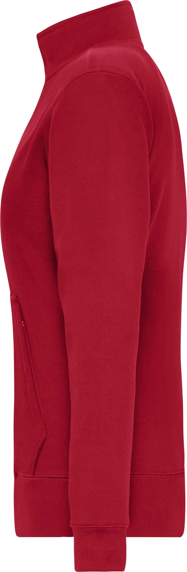 jn1809-ladies-doubleface-work-jacket-red-left-4 James & Nicholson Ladies´ Doubleface Work Jacket -SOLID-