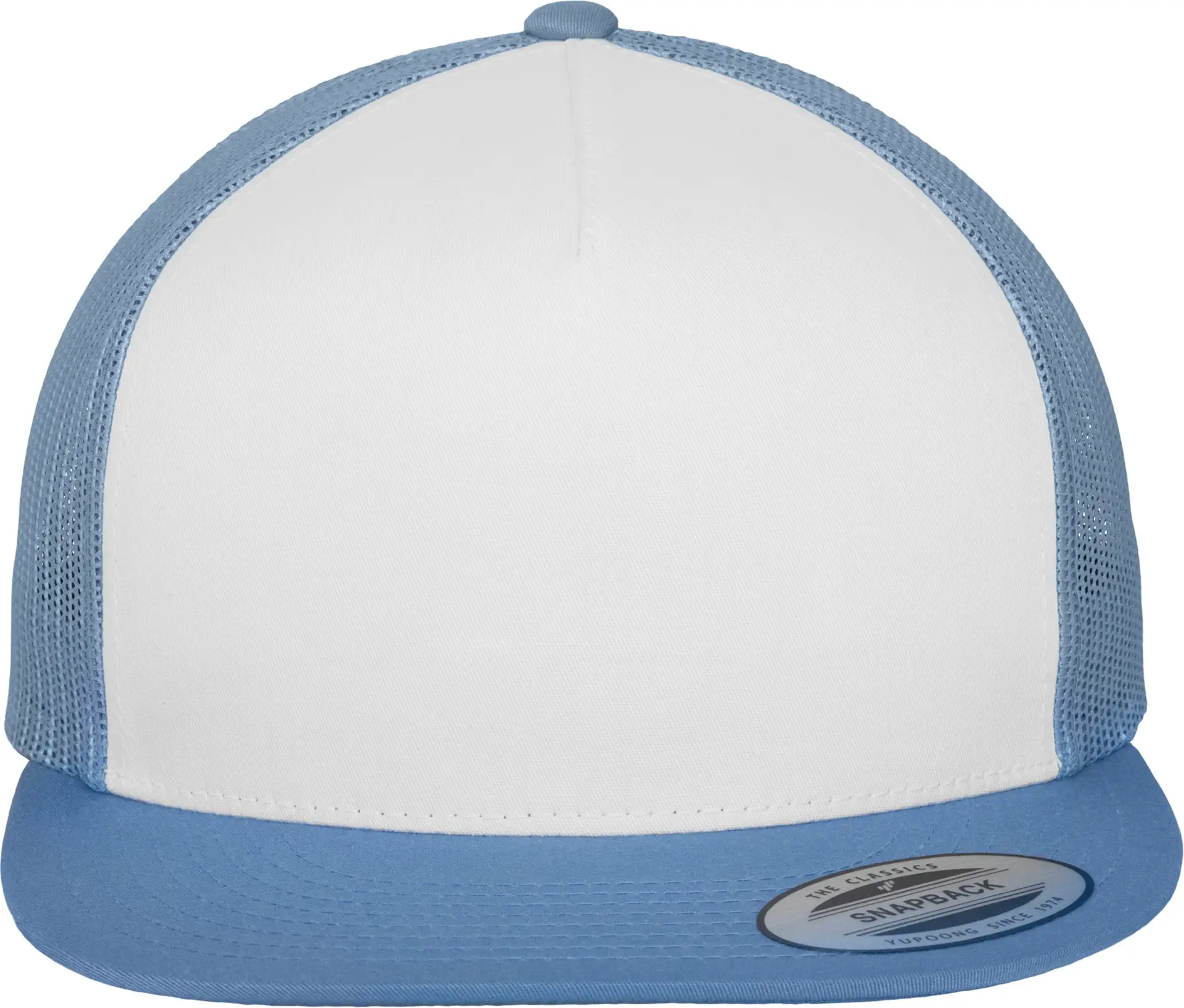 flexfit-6006w-classic-trucker-carolinablue-white-carolinablue-front-2 FLEXFIT Classic Trucker
