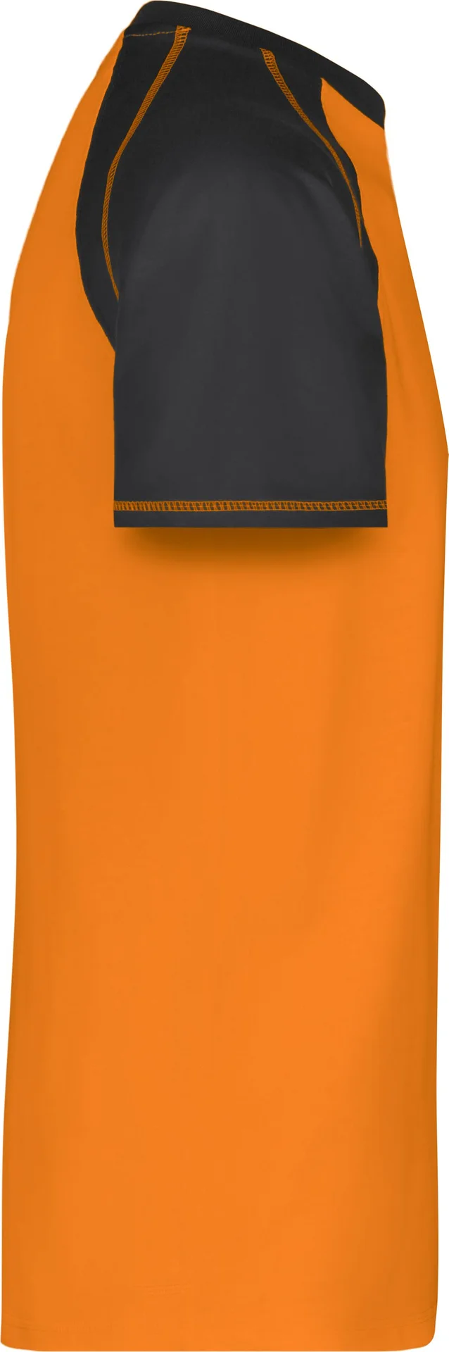 jn010-mens-raglan-t-shirt-orange-black-right-6 James & Nicholson Men´s Raglan-T