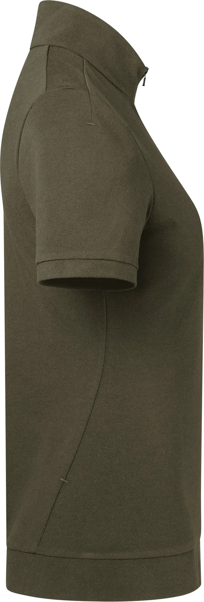 hakro-334-damen-zip-shirt-pique-mikralinar-eco-olive-4 HAKRO Damen Zip-Shirt 334 Piqué MIKRALINAR® ECO