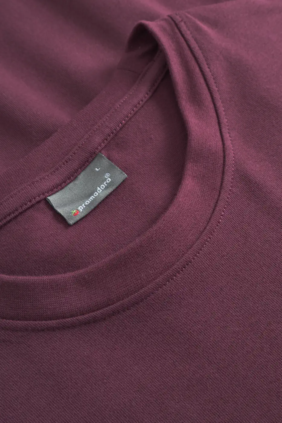 promodoro-3100-unisex-premium-t-shirt-neo-burgundy-detail-7 Promodoro Unisex Premium-T Neo