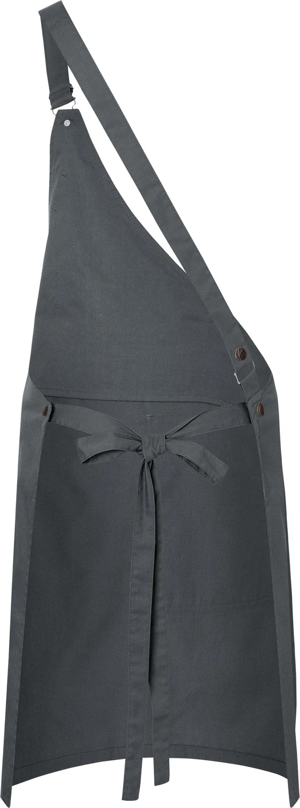 KARLOWSKY Asymetrische Latzschürze Classic mit Tasche