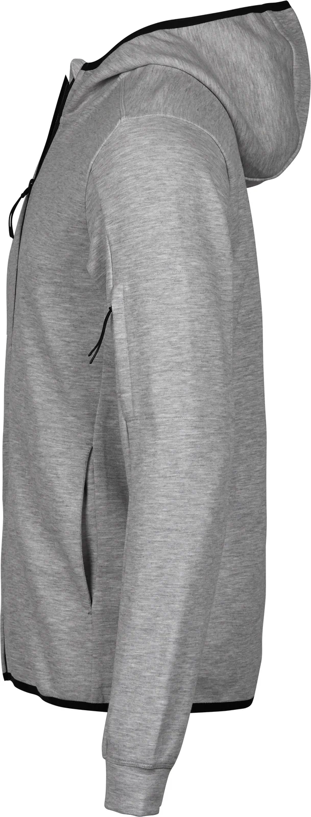 tee-jays-5706-athletic-hooded-full-zip-sweatshirt-heathergrey-left-2 Tee Jays Athletic Hooded Full Zip Sweat