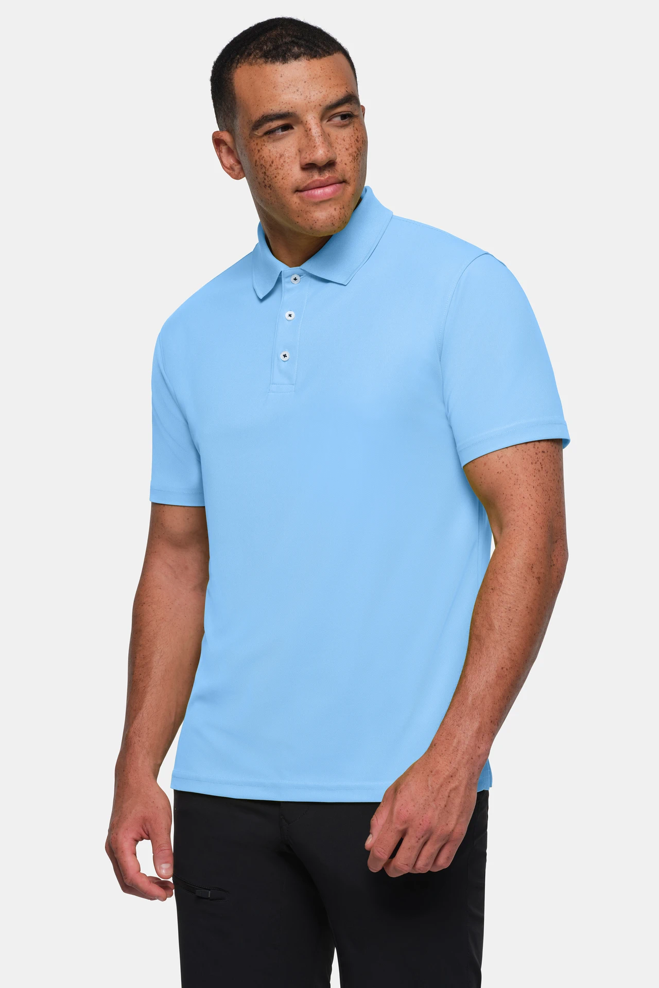 hakro-806-poloshirt-coolmax-malibublau-model-0 HAKRO Poloshirt 806 Coolmax