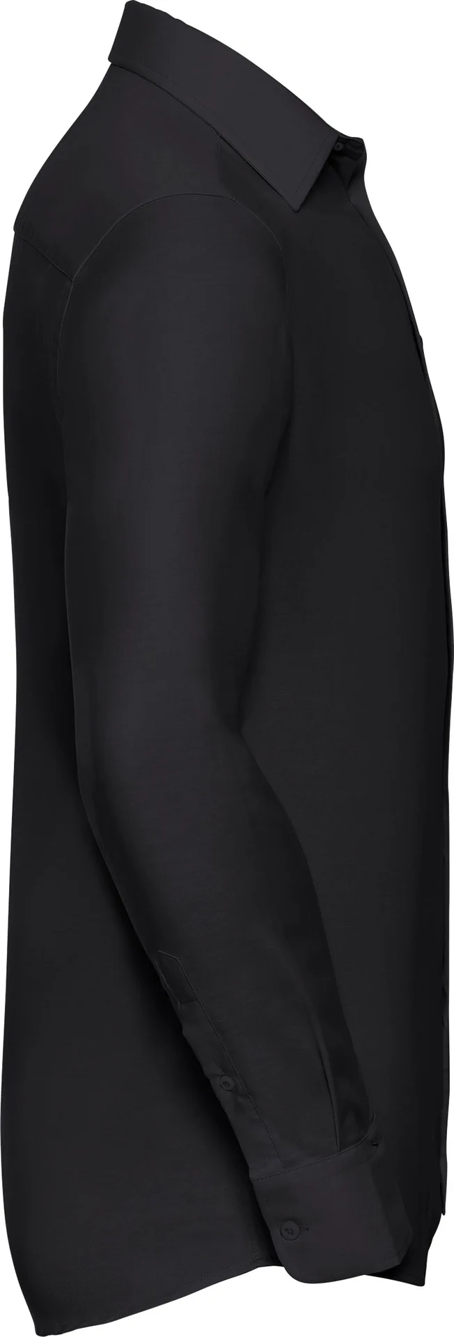 russell-r922m-mens-ls-easy-care-tailored-oxford-shirt-black-side-4 Russell Men's Long Sleeve Easy Care Tailored Oxford Shirt