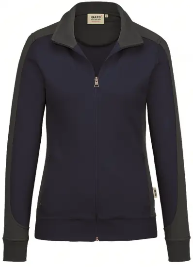 HAKRO Damen-Sweatjacke 277 Contrast Mikralinar® HAKRO Damen-Sweatjacke 277 Contrast Mikralinar®