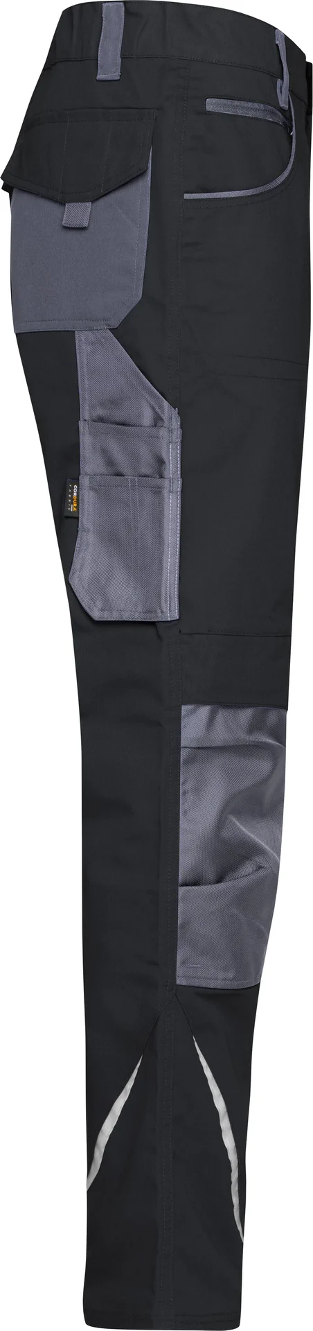jn832-workwear-pants-black-carbon-right-6 James & Nicholson Workwear Arbeitshose Strong