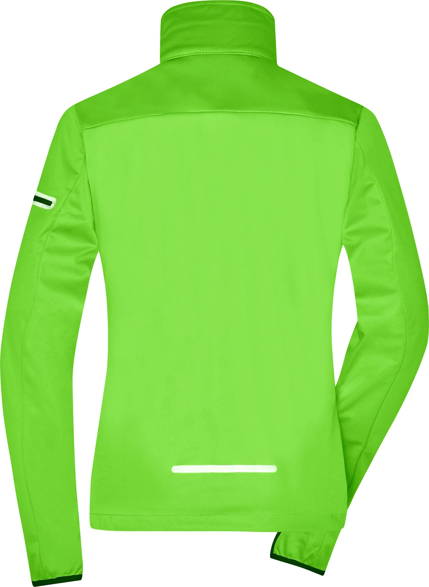 jn1125-ladies-sports-softshell-jacket-brightgreen-black-back-5 James & Nicholson Ladies` Sports Softshell Jacket