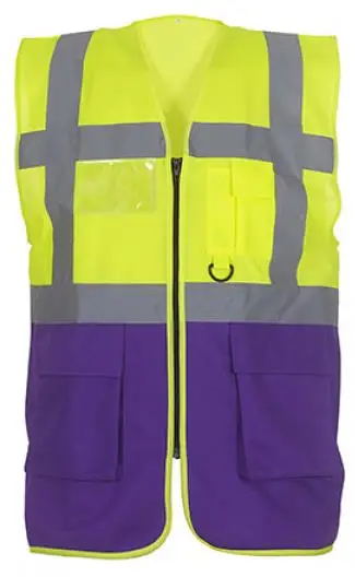 hi-vis yellow/purple