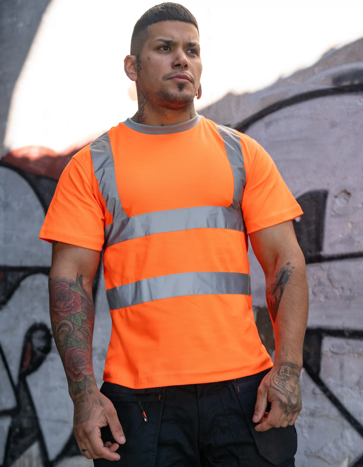 Korntex Heavy Duty Polycotton Hi-Vis T-Shirt Barcelona