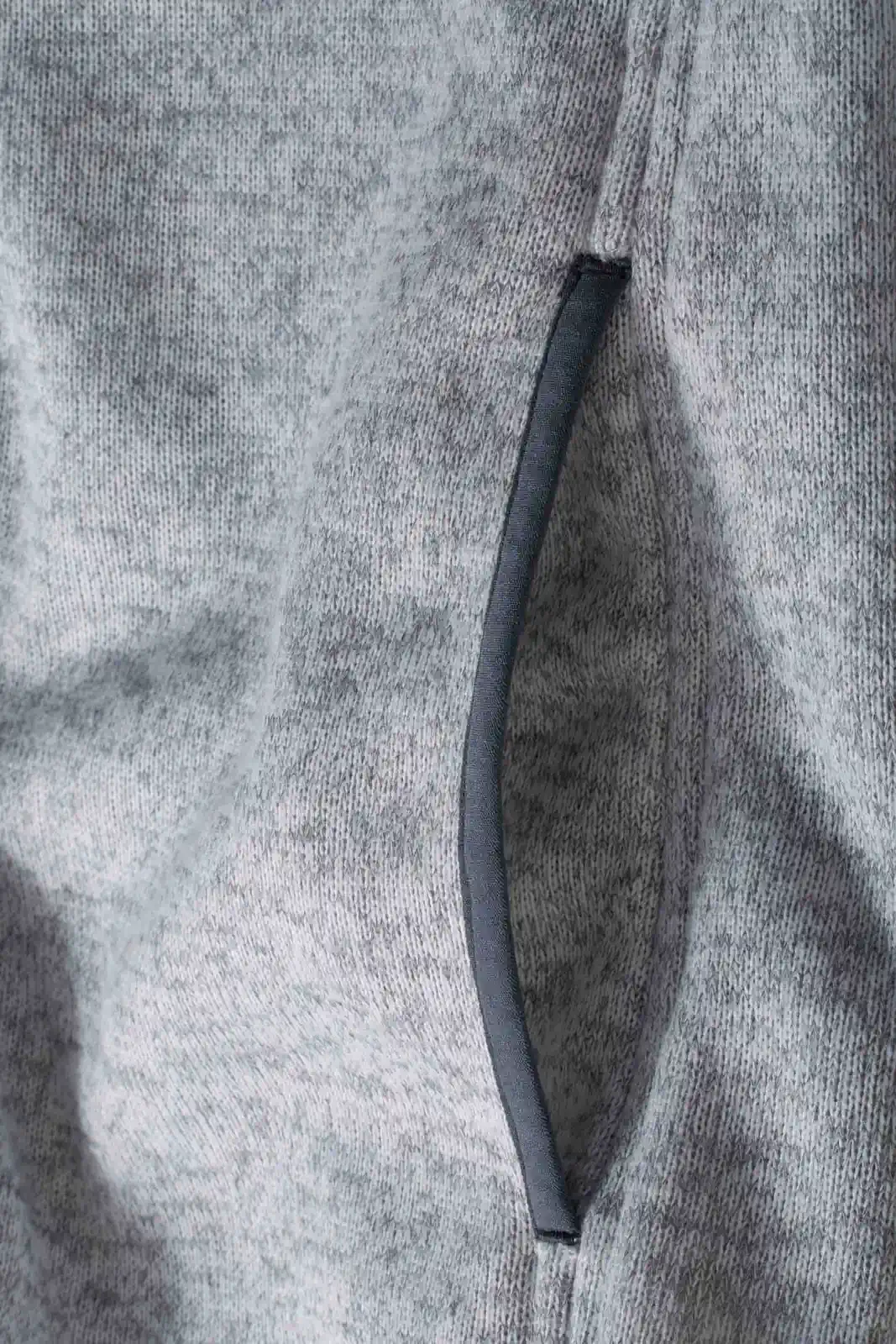 jn589-mens-knitted-fleece-hoody-detail-7 James & Nicholson Men's Knitted Fleece Hoody