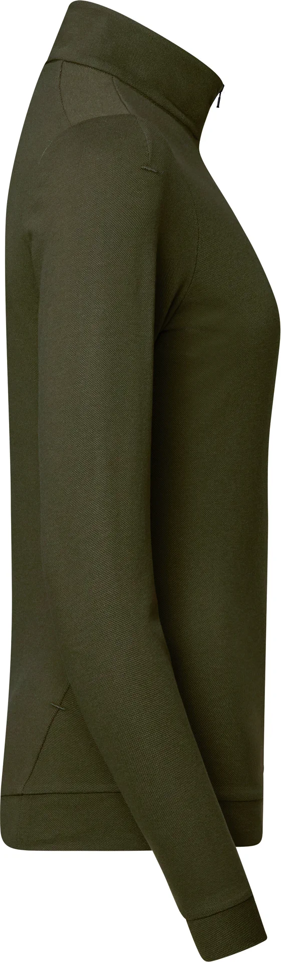 hakro-335-damen-zip-longsleeve-pique-mikralinar-eco-olive-4 HAKRO Damen Zip-Longsleeve 335 Piqué MIKRALINAR® ECO