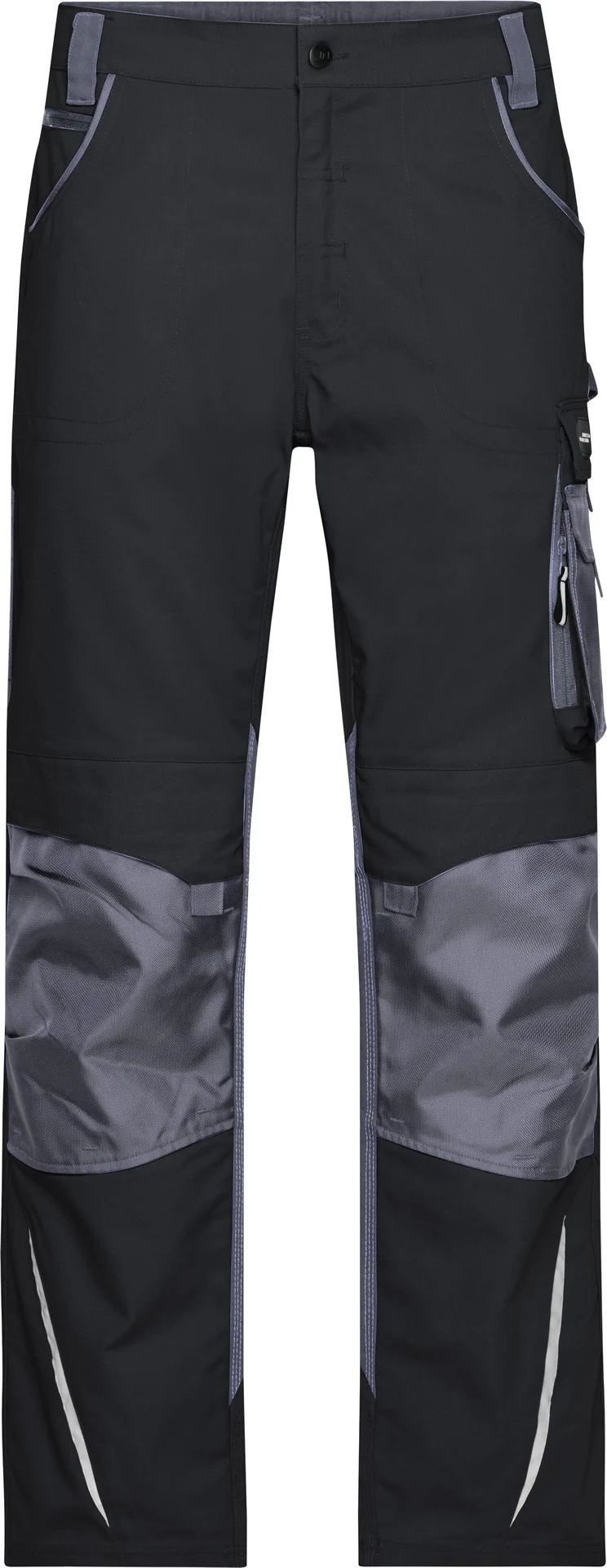 jn832-workwear-pants-black-carbon-front-3 James & Nicholson Workwear Arbeitshose Strong