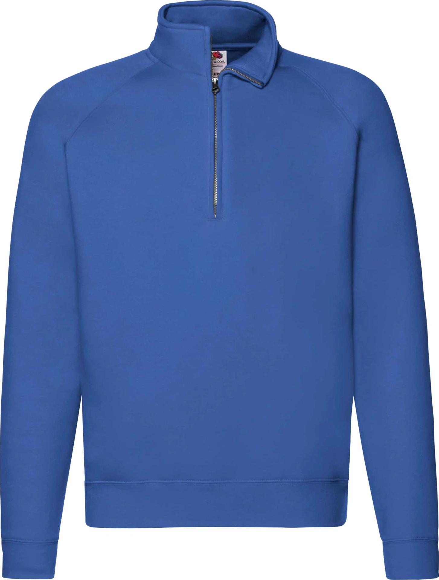 fruit-of-the-loom-62-032-0-premium-zip-neck-raglan-sweatshirt-royalblue-4 F.O.L. Zip-Neck Sweat mit 1/4 Zip