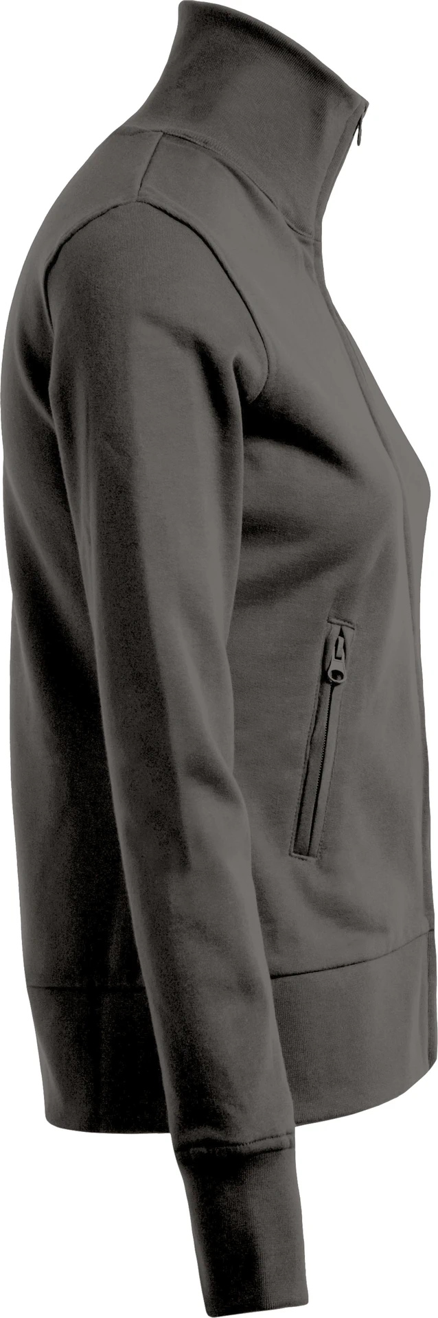 promodoro-5295-womens-jacket-stand-up-collar-steelgrey-side-5 Promodoro Women's Jacket Stand-Up Collar