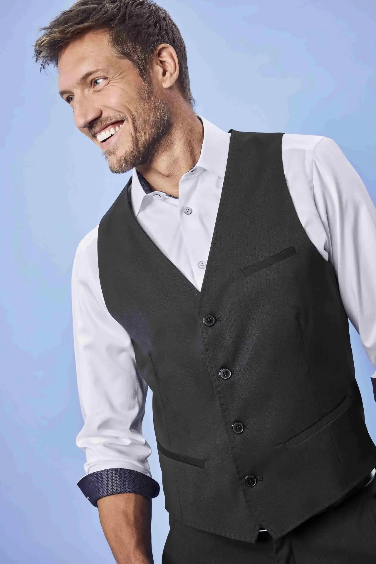 greiff-1614-herren-weste-rf-375_2820_schwarz-model-2 GREIFF Herren Weste MODERN 37.5 Regular Fit