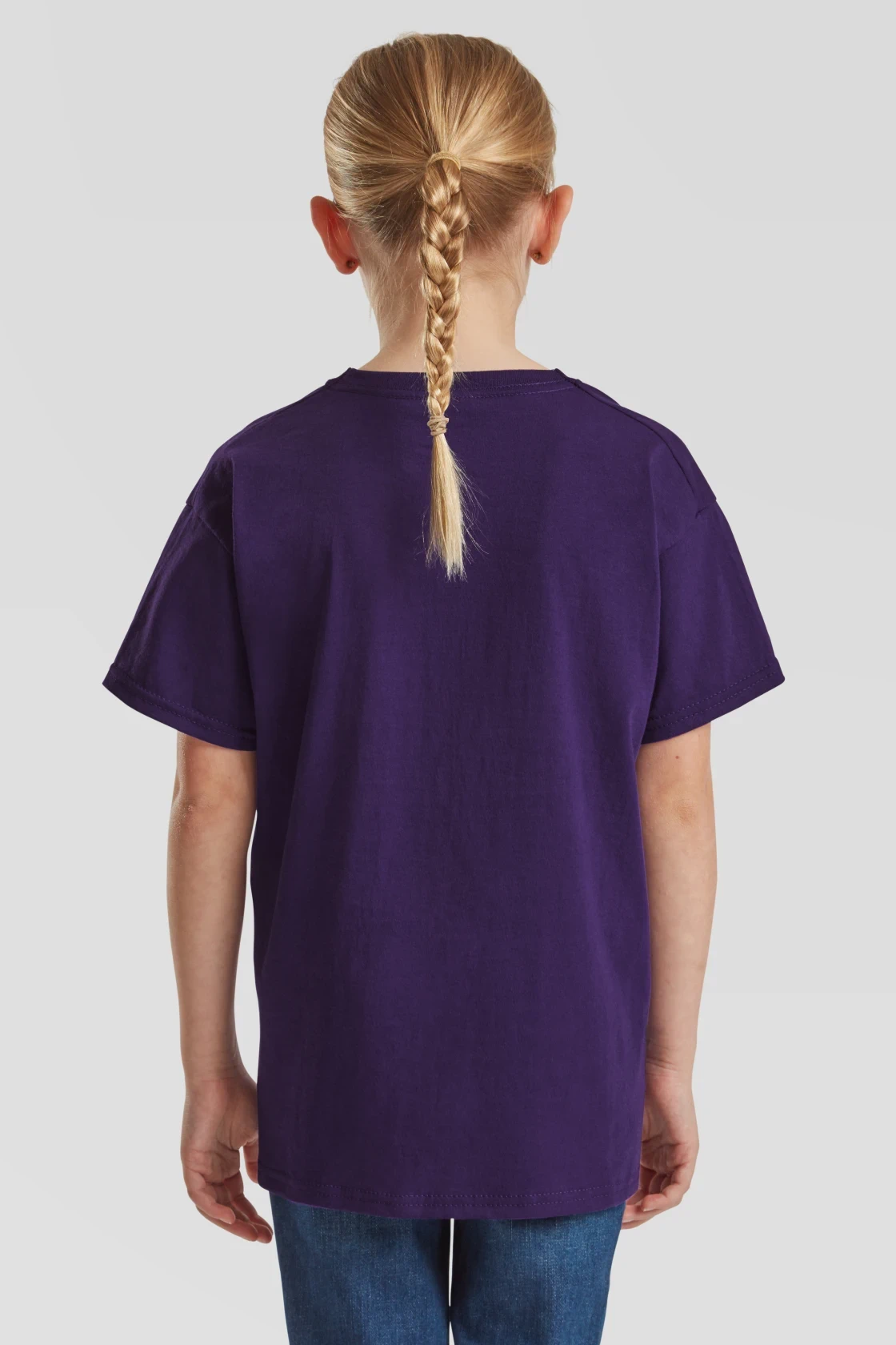 fruit-of-the-loom-61-033-0-kids-valueweight-t-shirt-purple-model-2 F.O.L. Kids Valueweight T