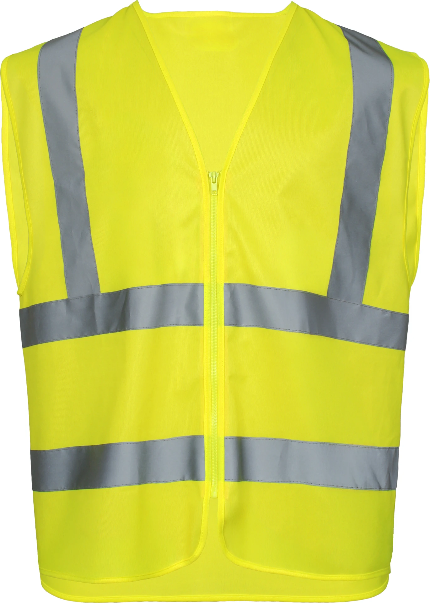 lyngsoe-lr1057-hi-vis-sicherheitsweste-leuchtgelb-front-1 Lyngsøe LR1057 Hi-Vis Sicherheitsweste mit Reißverschluss