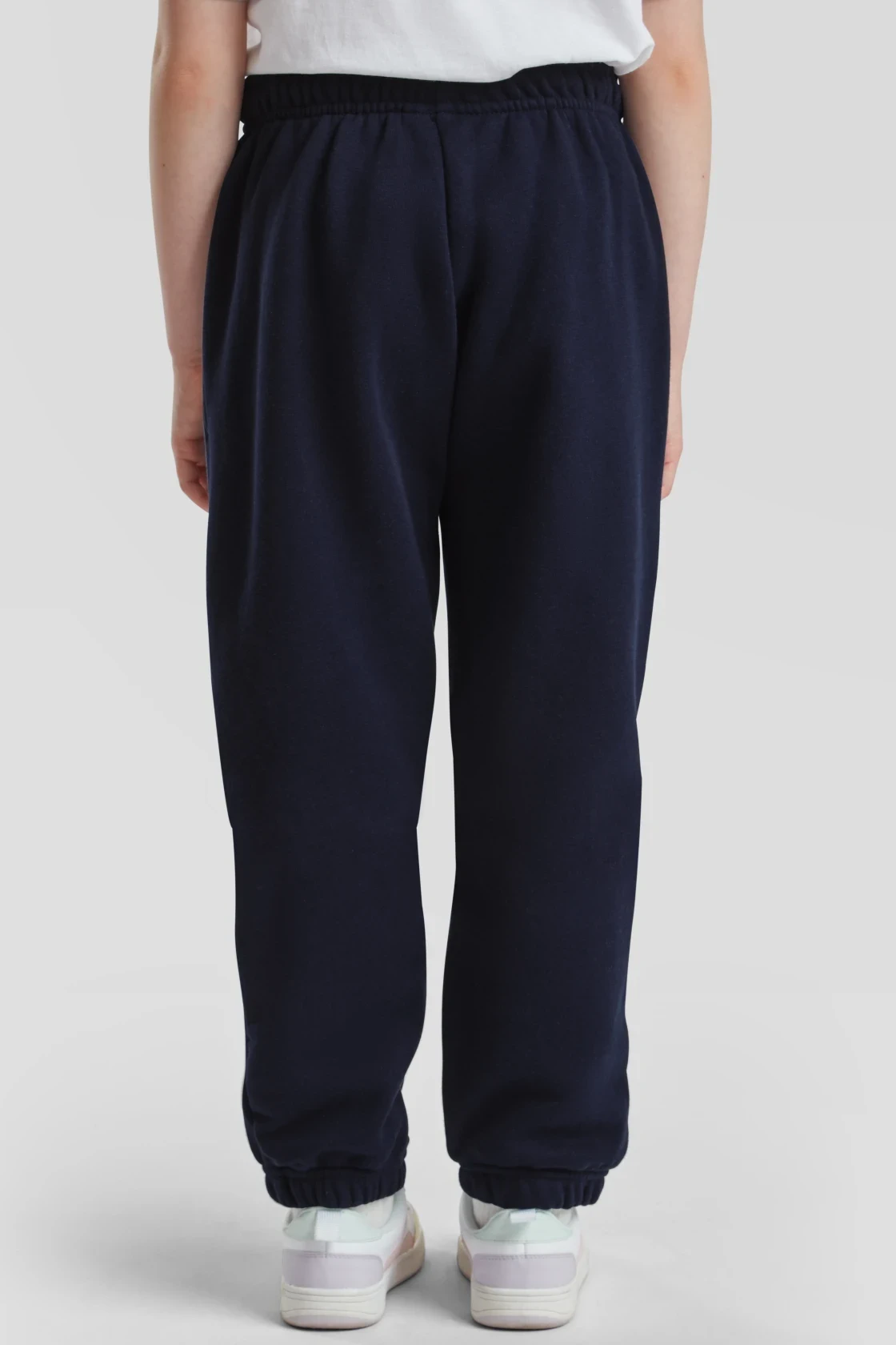fruit-of-the-loom-64-025-0-kids-premium-elasticated-cuff-jog-pants-deepnavy-model-2 F.O.L. Premium Elasticated Cuff Jog Pants Kids