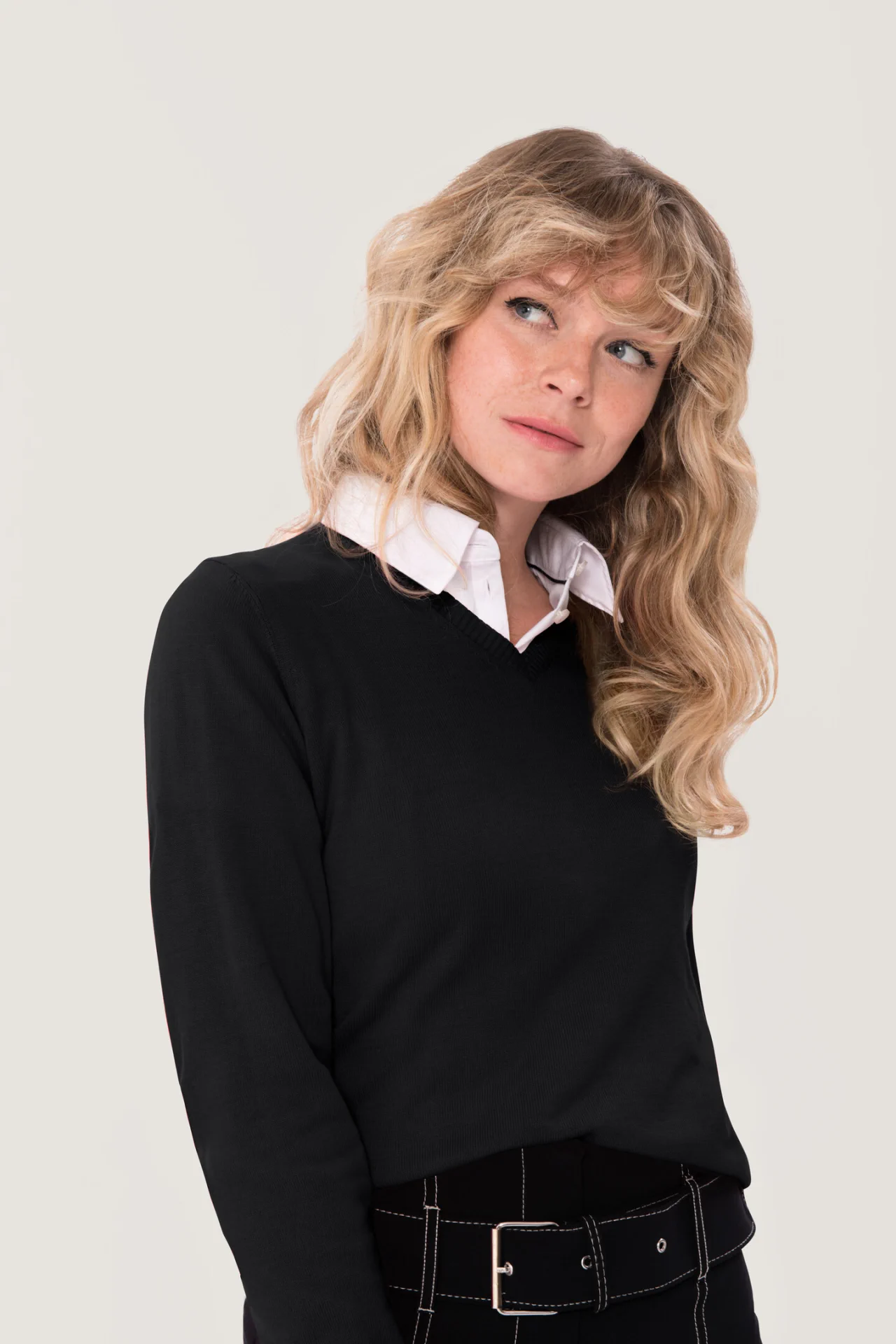 HAKRO Women-V-Pullover 133 Premium-Cotton HAKRO Women-V-Pullover 133 Premium-Cotton