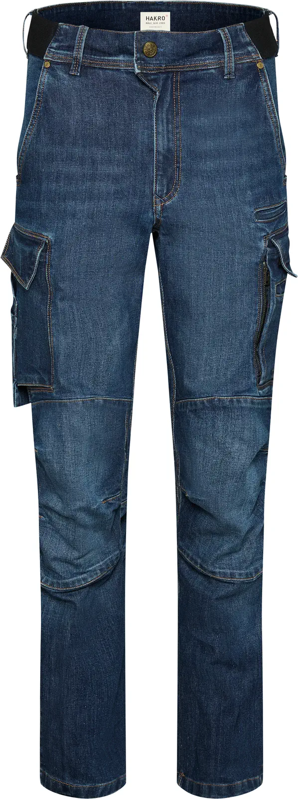 hakro-734-worker-jeanshose-dyneema-x-stretch-eco-indigo-front-1 HAKRO Worker-Jeanshose 734 Dyneema® X-Stretch ECO
