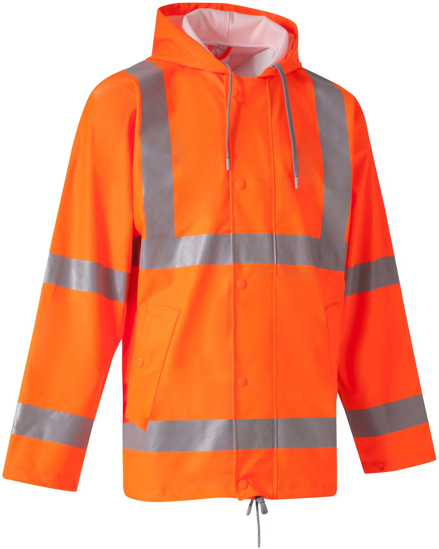 yoko-hvs450-hi-vis-soft-flex-breathable-rain-jacket-hi-vis-orange-side-3 YOKO Hi-Vis Soft Flex Breathable Rain Jacket