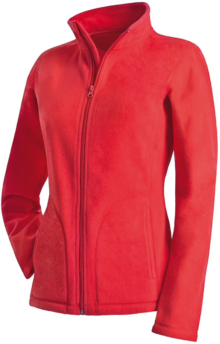 stedman-st5100-fleece-jacket-women-scarletred-front-5 Stedman Active Fleece Jacket for women