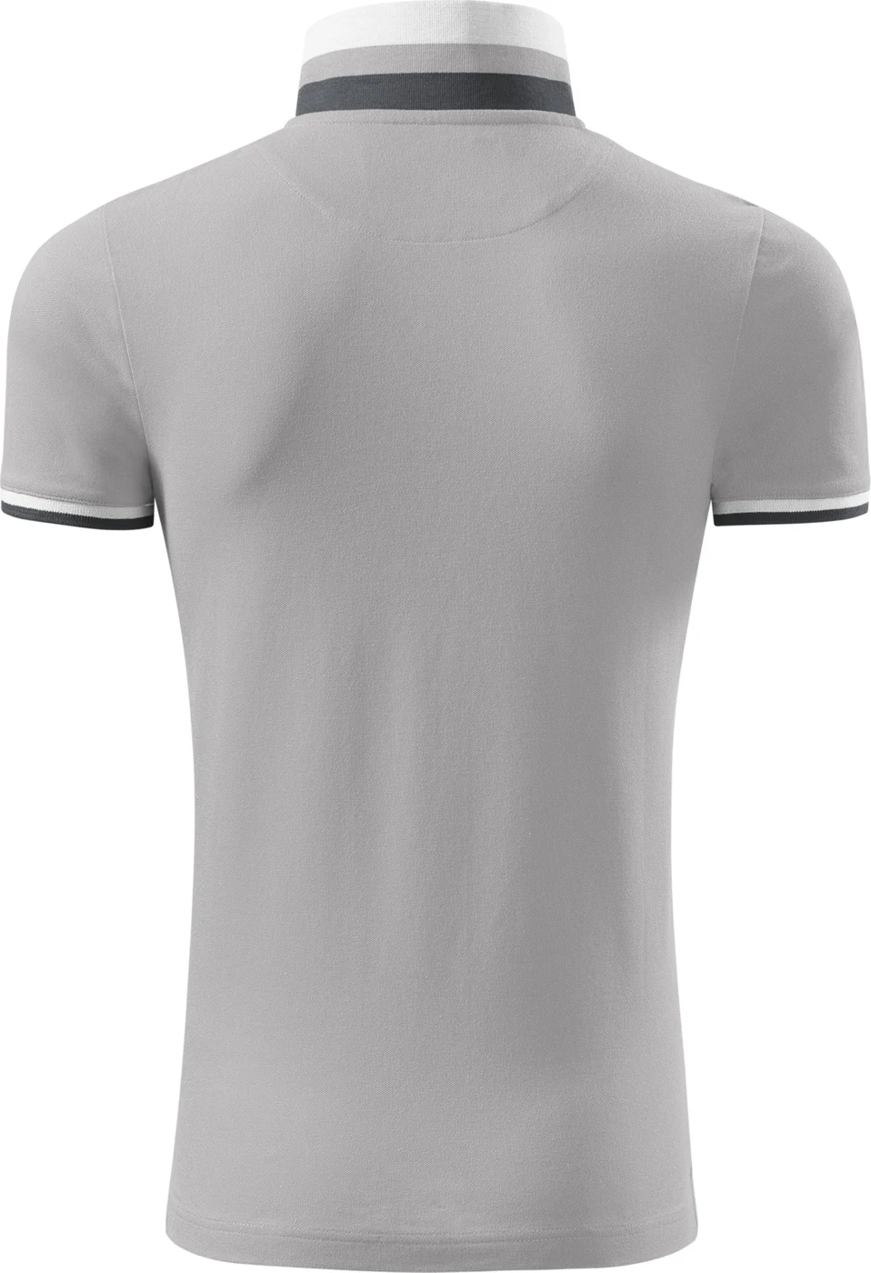 malfini-256-polohemd-collar-up-silbergrau-back-5 MALFINI Polohemd Collar Up 256