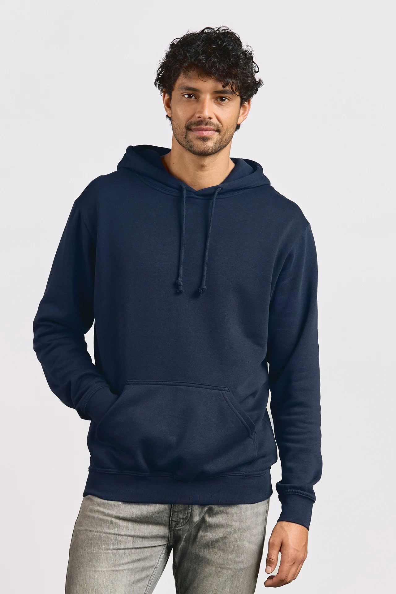 promodoro-2180-mens-hoody-navy-model-0 Promodoro Men's Hoody 80/20