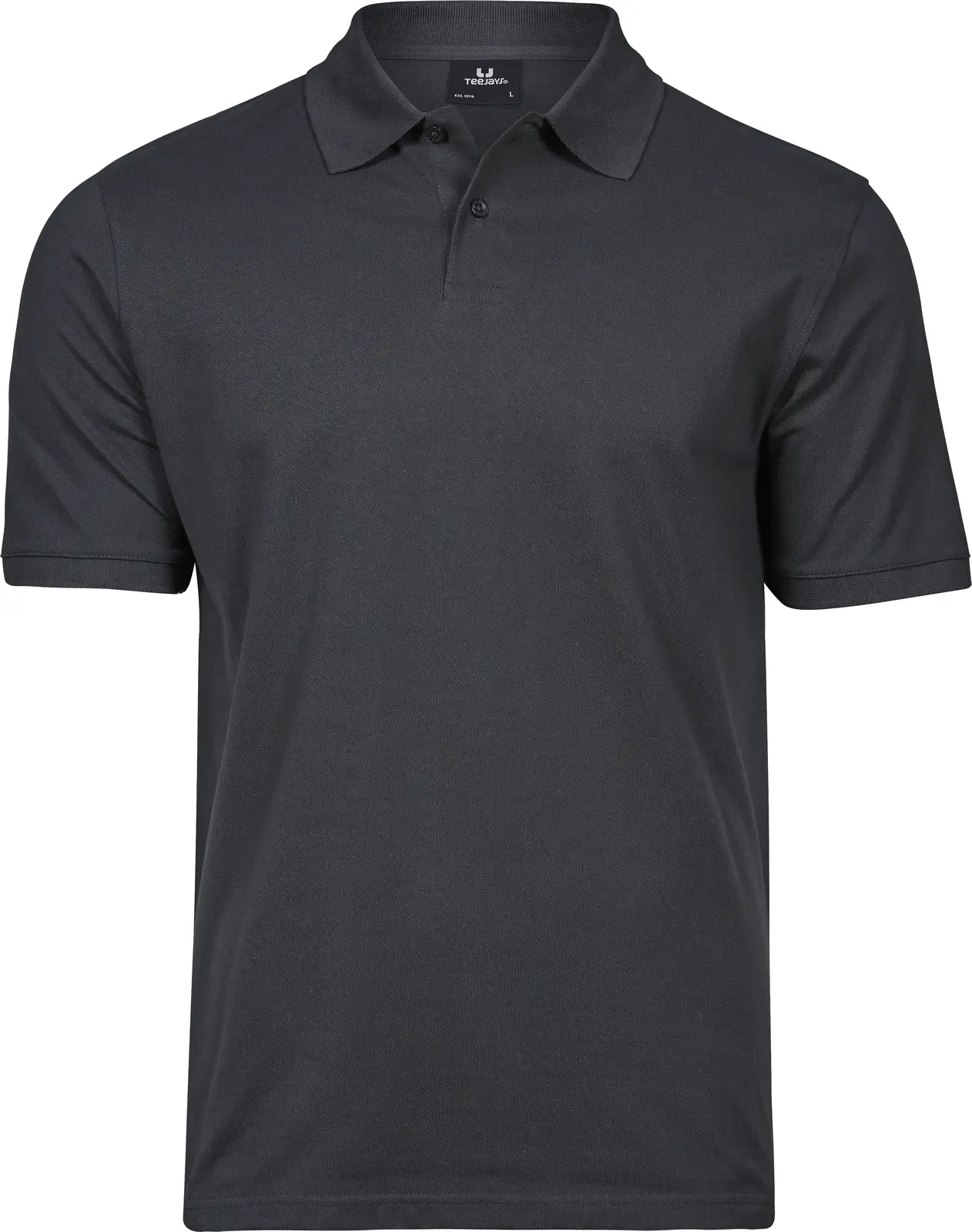 tee-jays-1400-mens-heavy-poloshirt-darkgrey-front-1 Tee Jays Men's Heavy Polo