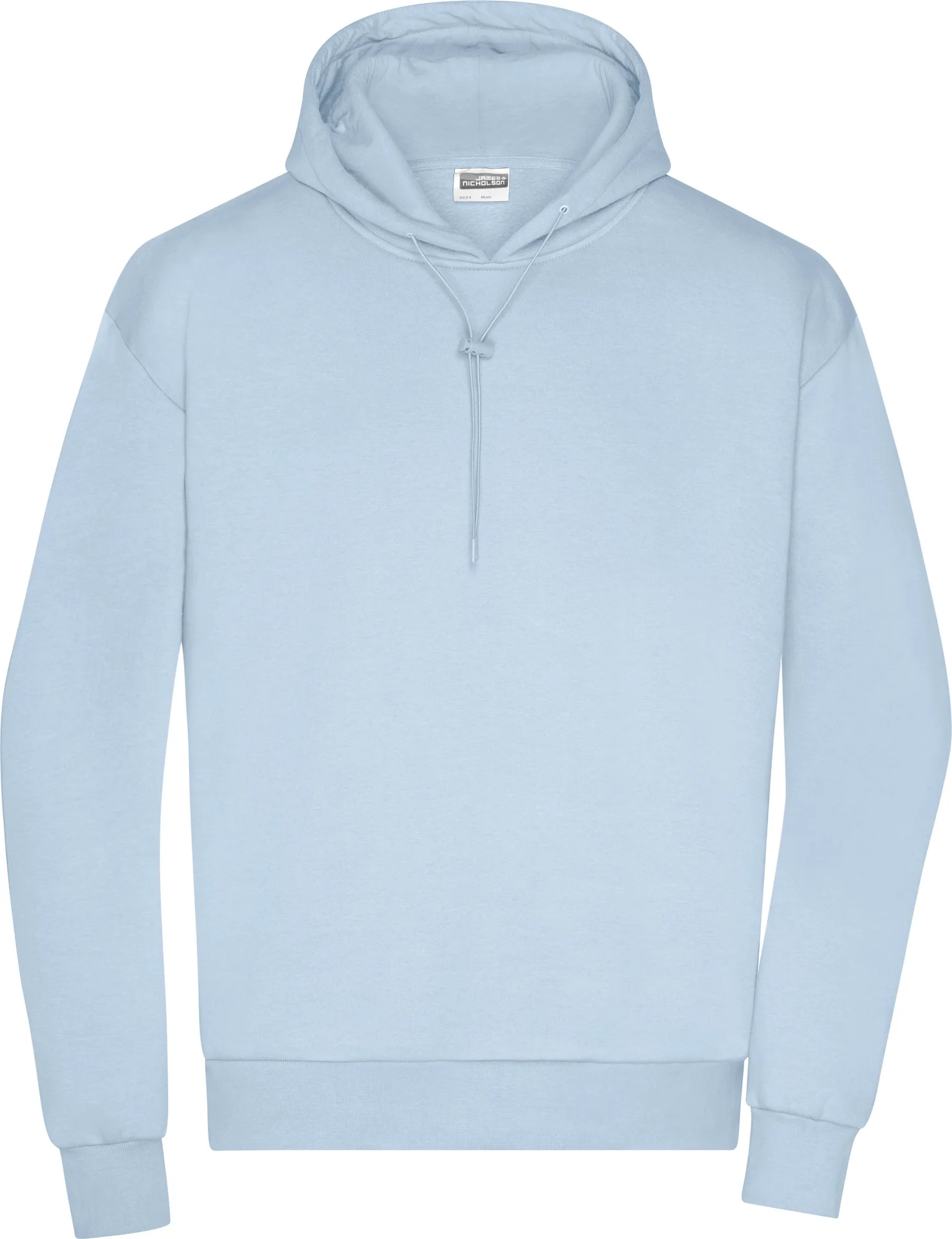 JN8034-mens-lounge-hoody-lightblue-front-3 James & Nicholson Men´s Lounge Hoody