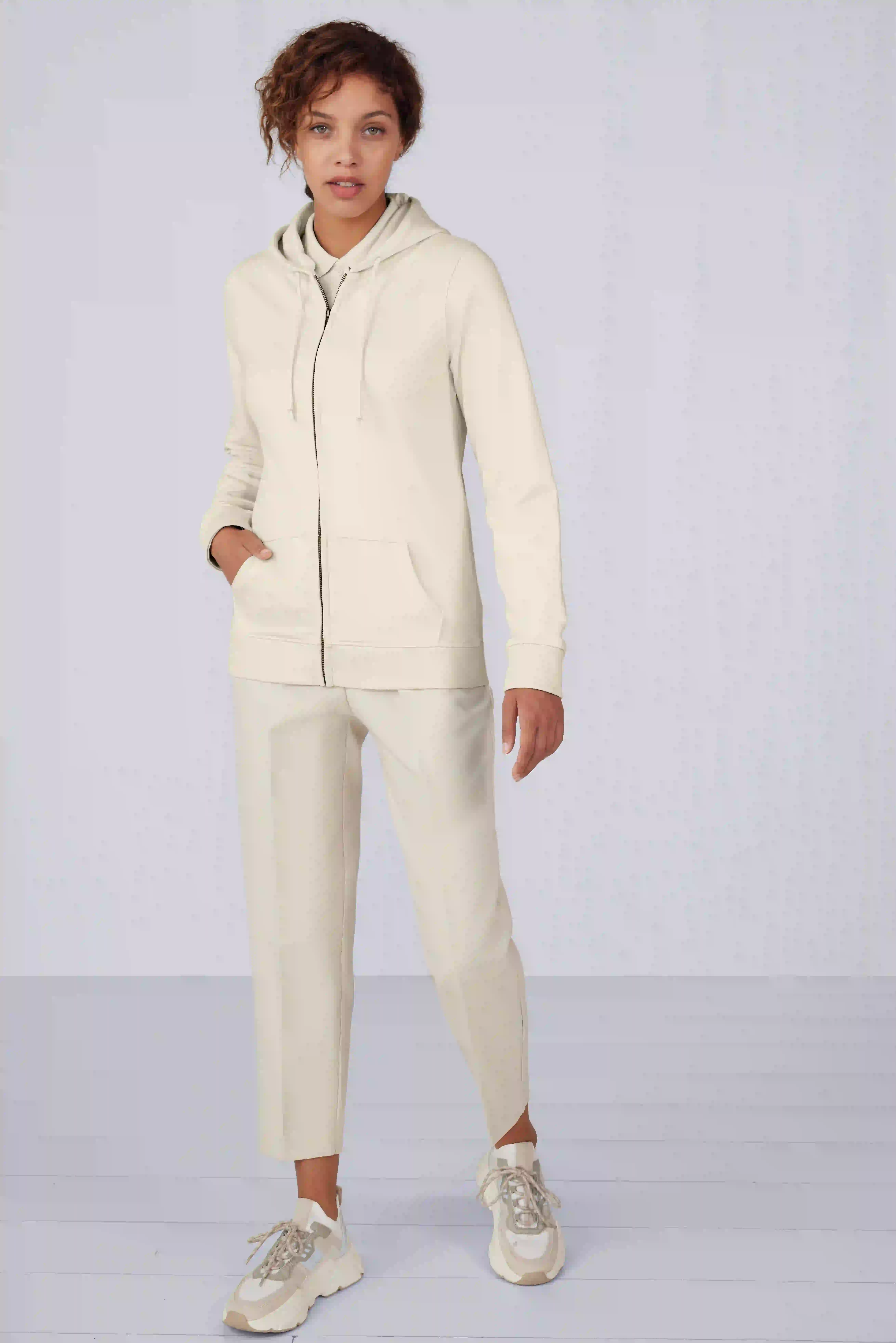 B&C Organic Zipped Hood Jacket Women