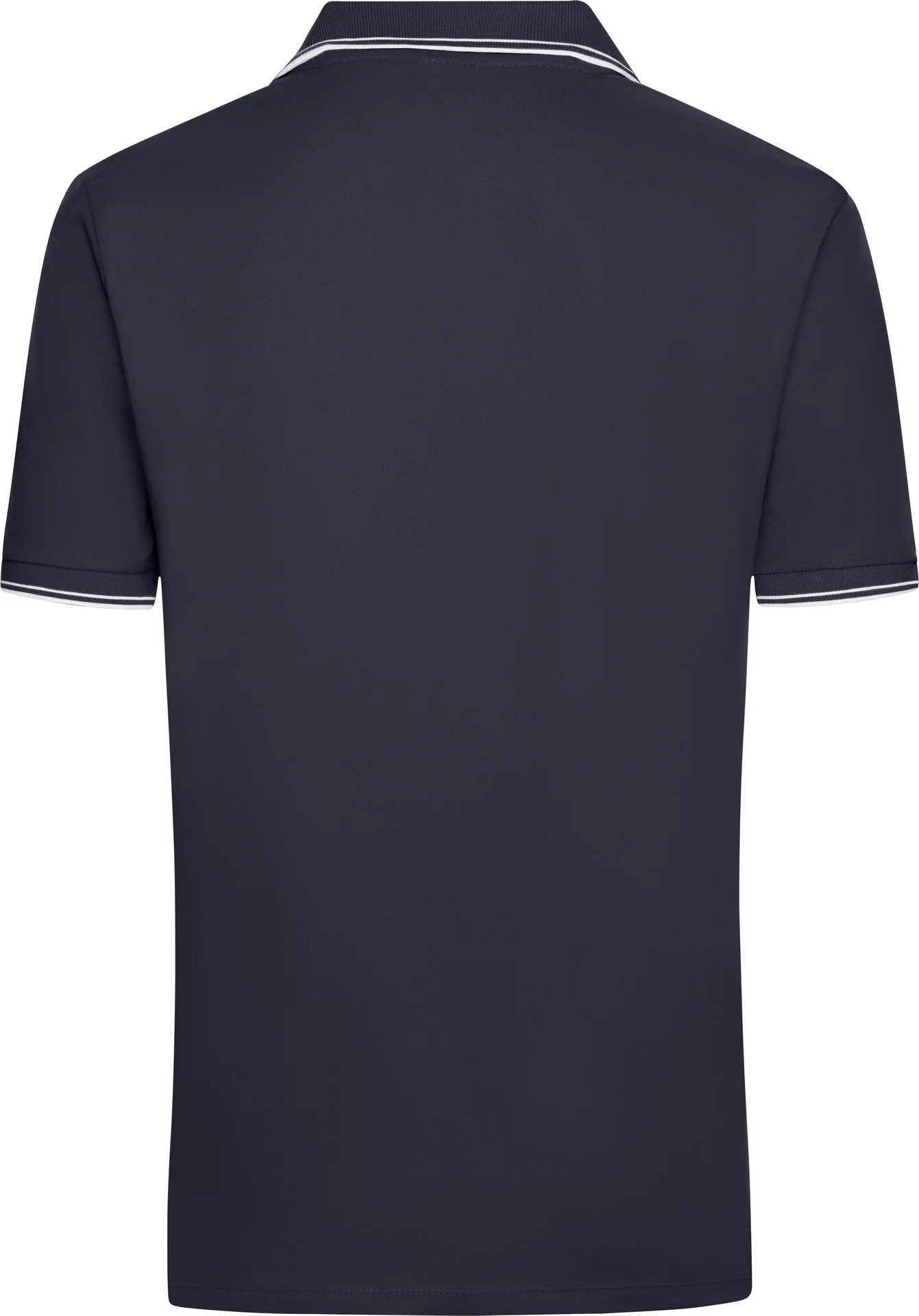 jn986-mens-poloshirt-navy-white-back-5 James & Nicholson Men's Piqué Polo