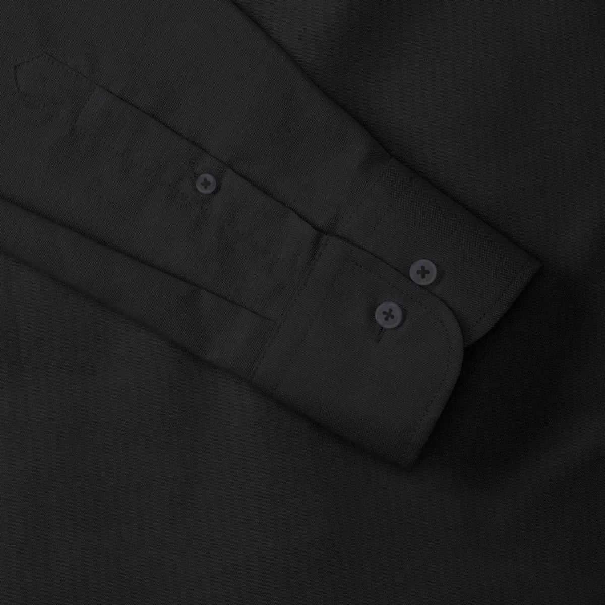 russell-r922m-mens-ls-easy-care-tailored-oxford-shirt-black-detail-8 Russell Men's Long Sleeve Easy Care Tailored Oxford Shirt