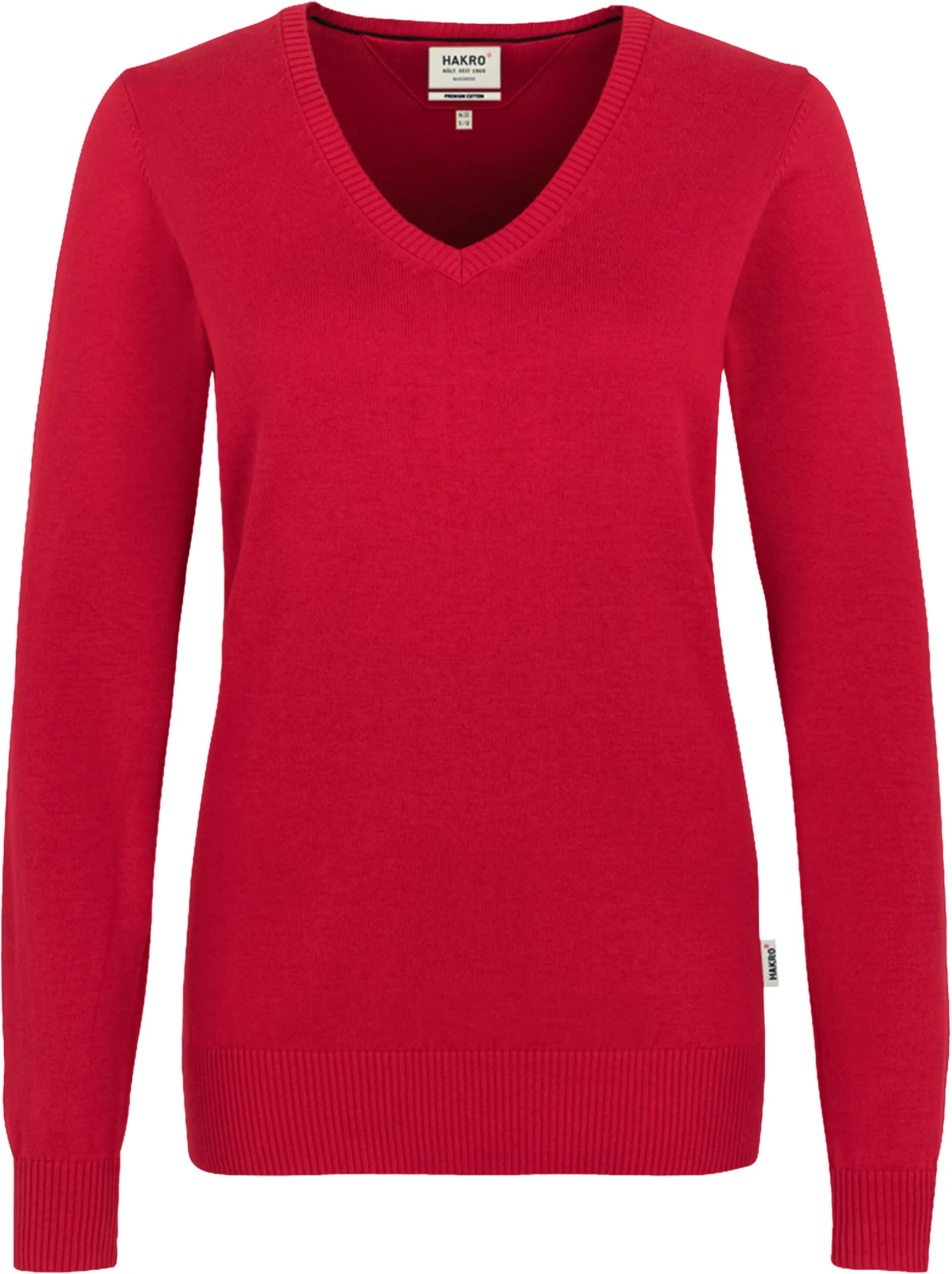 HAKRO Women-V-Pullover 133 Premium-Cotton
