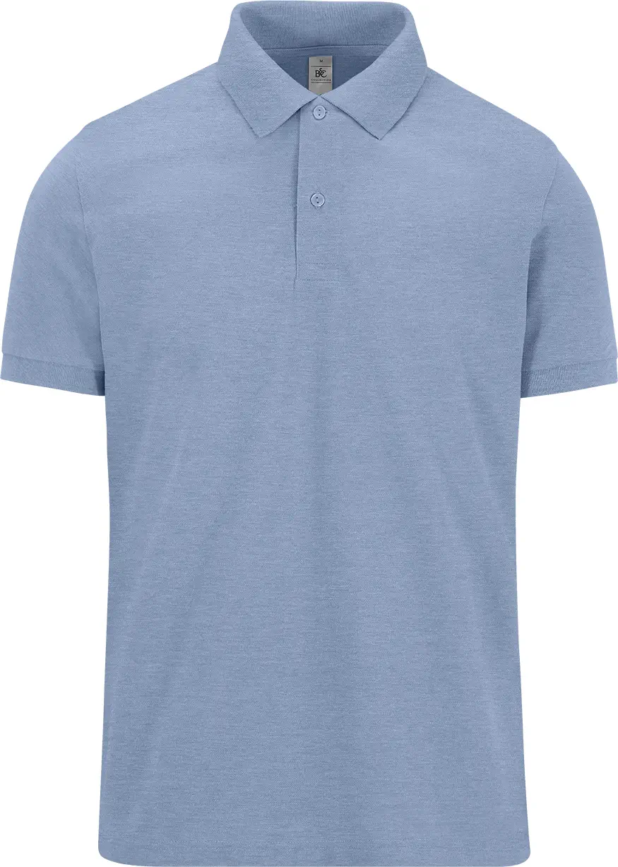 BC-PU426-My-Polo-210-heatherblue-0 B&C My Polo 210