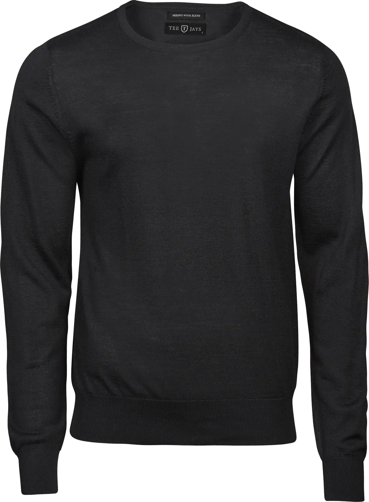 tee-jays-6000-mens-crew-neck-sweater-black-front-1 Tee Jays Men`s Crew Neck Sweater