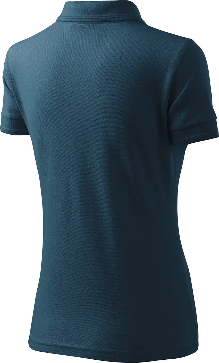 malfini-210-classic-t-shirt-marineblau-right-6 MALFINI Polohemd Damen Piqué Polo 210