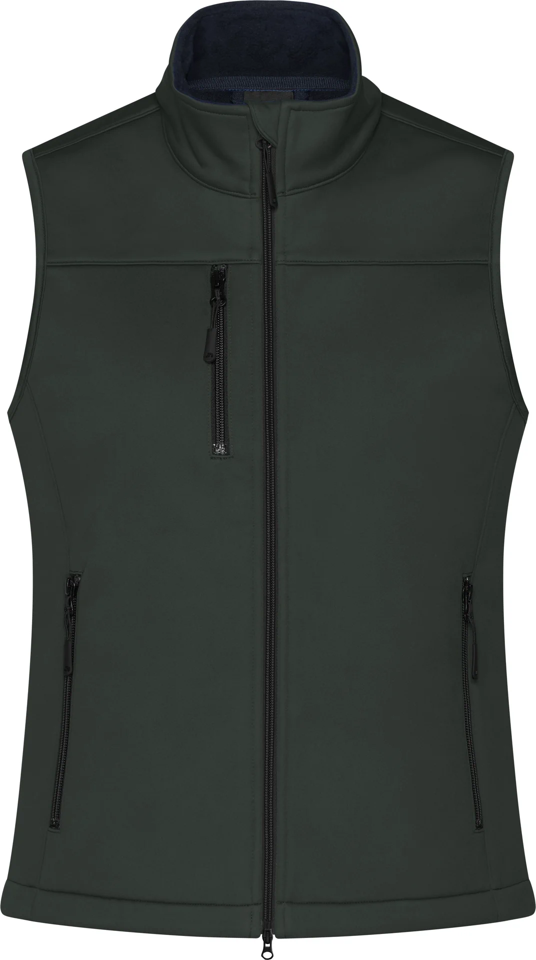 jn1169-ladies-softshell-vest-graphite-front-3 James & Nicholson Ladies Softshell Vest