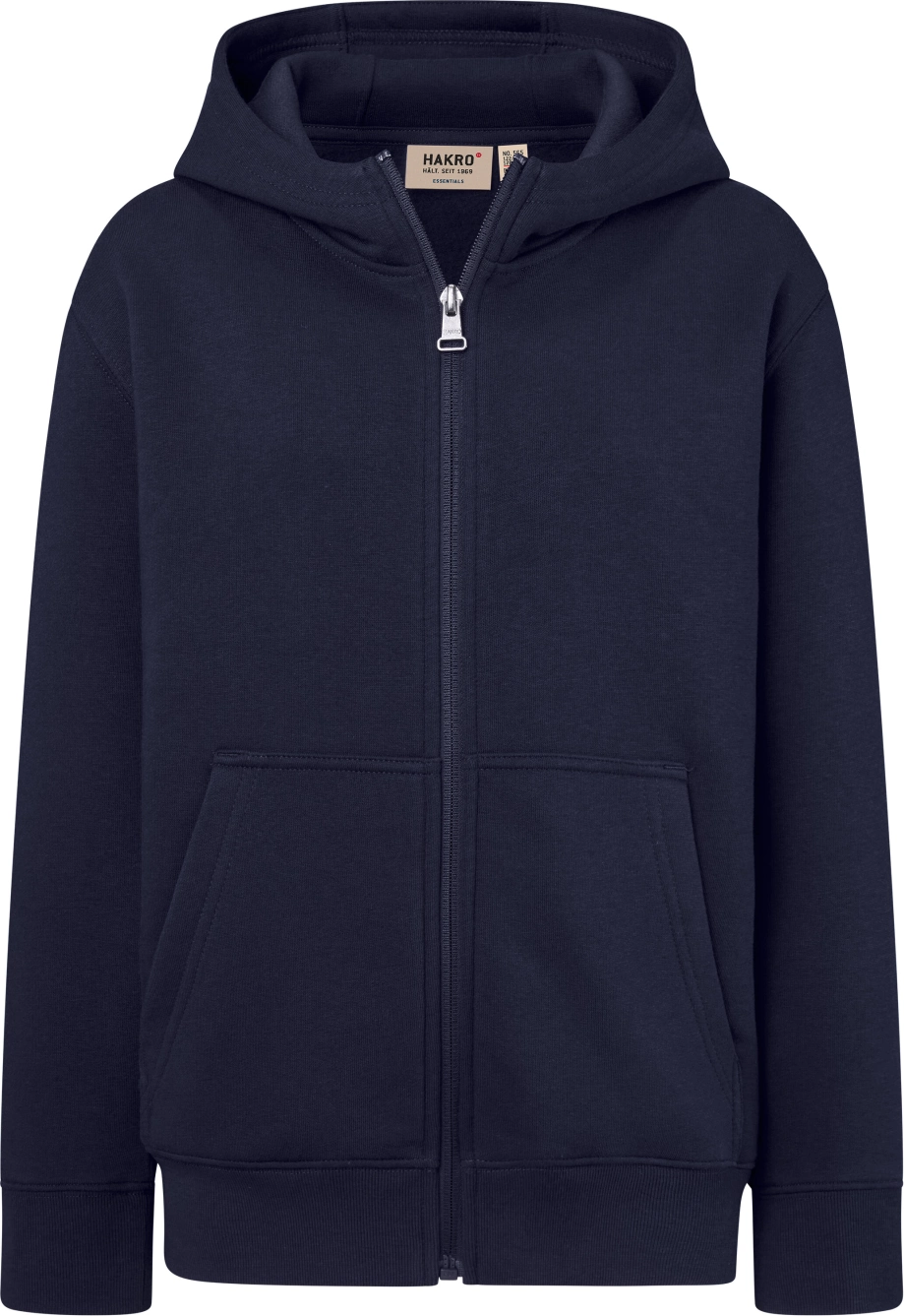 HAKRO Kinder Kapuzen-Sweatjacke 565 Bio-Baumwolle HAKRO Kinder Kapuzen-Sweatjacke 565 Bio-Baumwolle