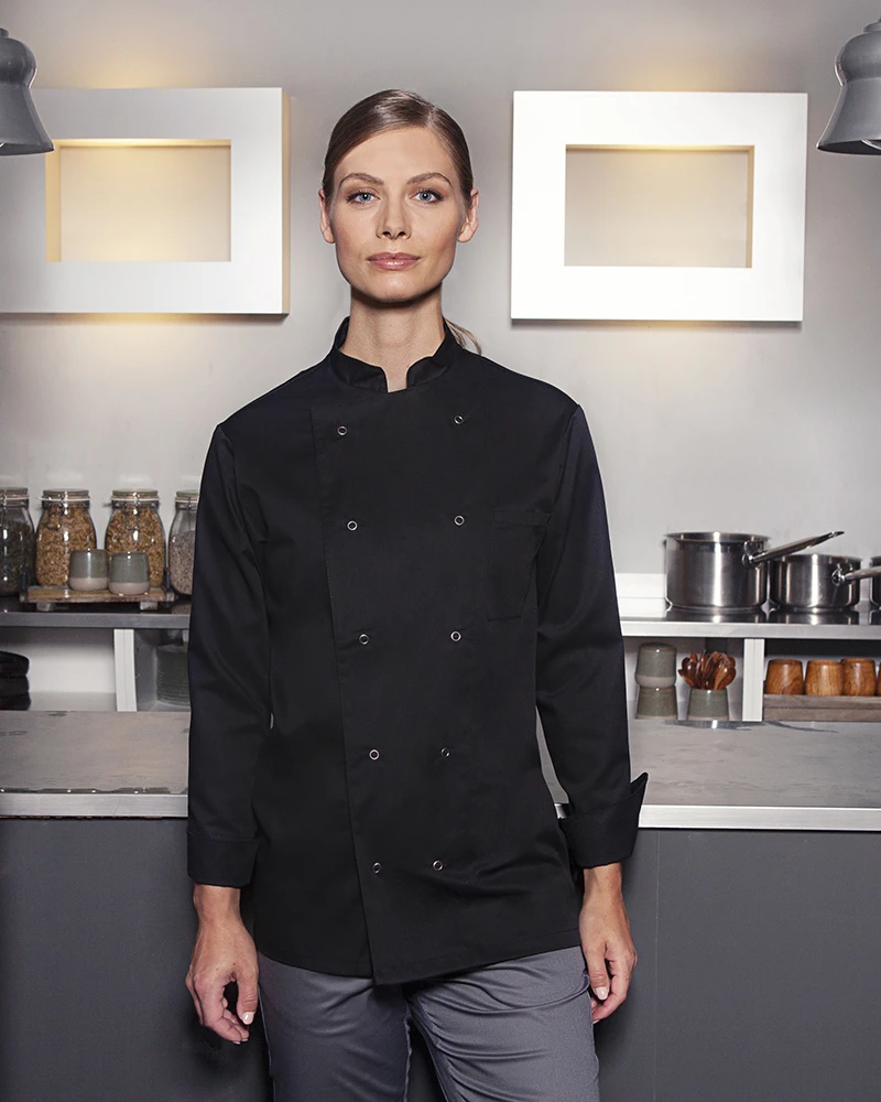 karlowsky-bjm2-basic-kochjacke-black-model-2 KARLOWSKY Basic Kochjacke