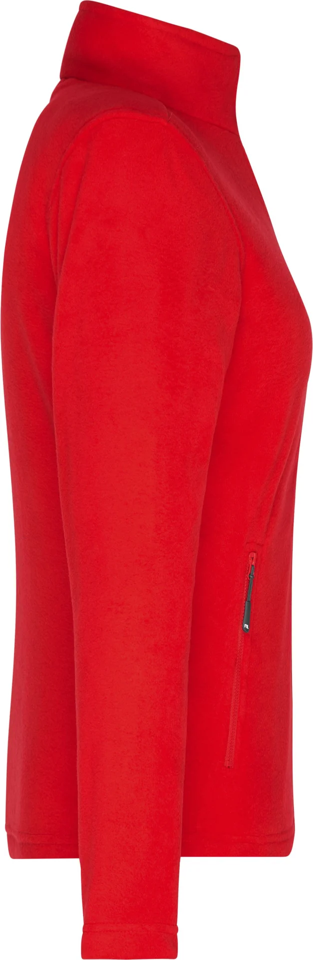 jn781-ladies-fleece-jacket-red-right-6 James & Nicholson Ladies Fleecejacket