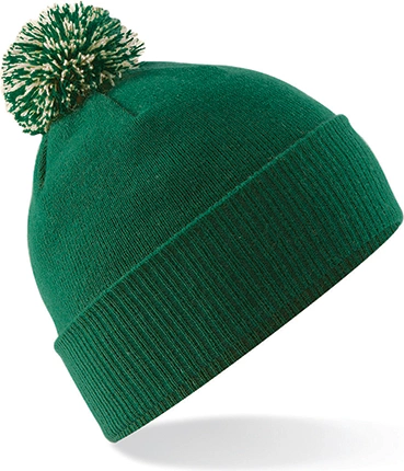 bottle green/off white